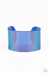 Holographic Aura - Blue-Jewelry-Just Because Jewels, Paparazzi Accessories-Just Because Jewels