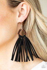 Easy To PerSUEDE - Black-Jewelry-Just Because Jewels, Paparazzi Accessories-Just Because Jewels