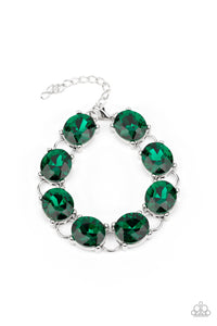 Mind Your Manners - Green-Jewelry-Just Because Jewels, Paparazzi Accessories-Just Because Jewels