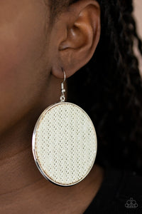 Wonderfully Woven - White-Jewelry-Just Because Jewels, Paparazzi Accessories-Just Because Jewels