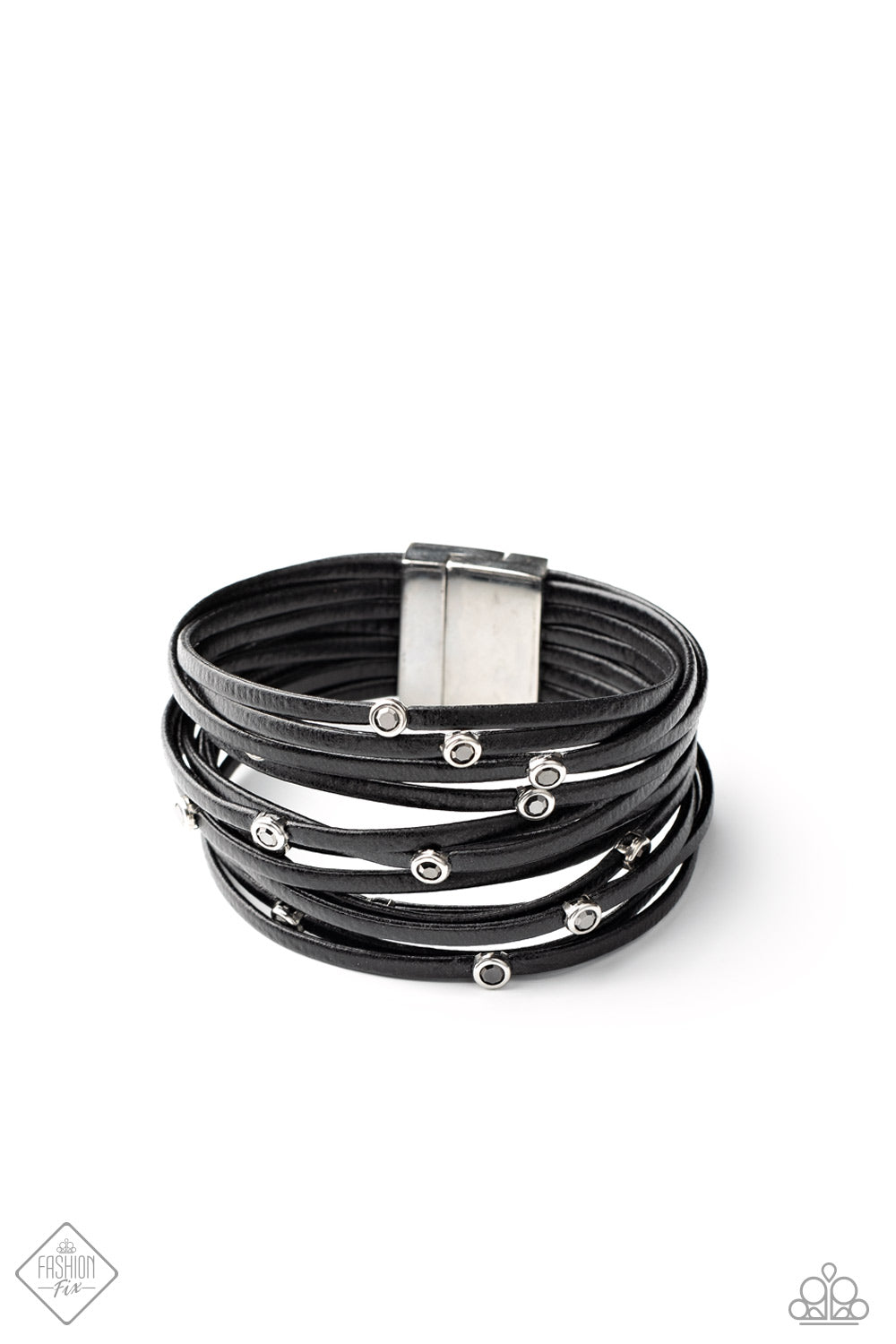 Fearlessly Layered - Black-Jewelry-Just Because Jewels, Paparazzi Accessories-Just Because Jewels