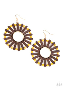 Solar Flare - Yellow-Jewelry-Just Because Jewels, Paparazzi Accessories-Just Because Jewels