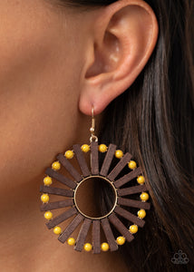 Solar Flare - Yellow-Jewelry-Just Because Jewels, Paparazzi Accessories-Just Because Jewels