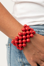 Load image into Gallery viewer, Tiki Tropicana - Red-Jewelry-Just Because Jewels, Paparazzi Accessories-Just Because Jewels