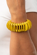 Load image into Gallery viewer, Tropical Tiki Bar - Yellow-Jewelry-Just Because Jewels, Paparazzi Accessories-Just Because Jewels