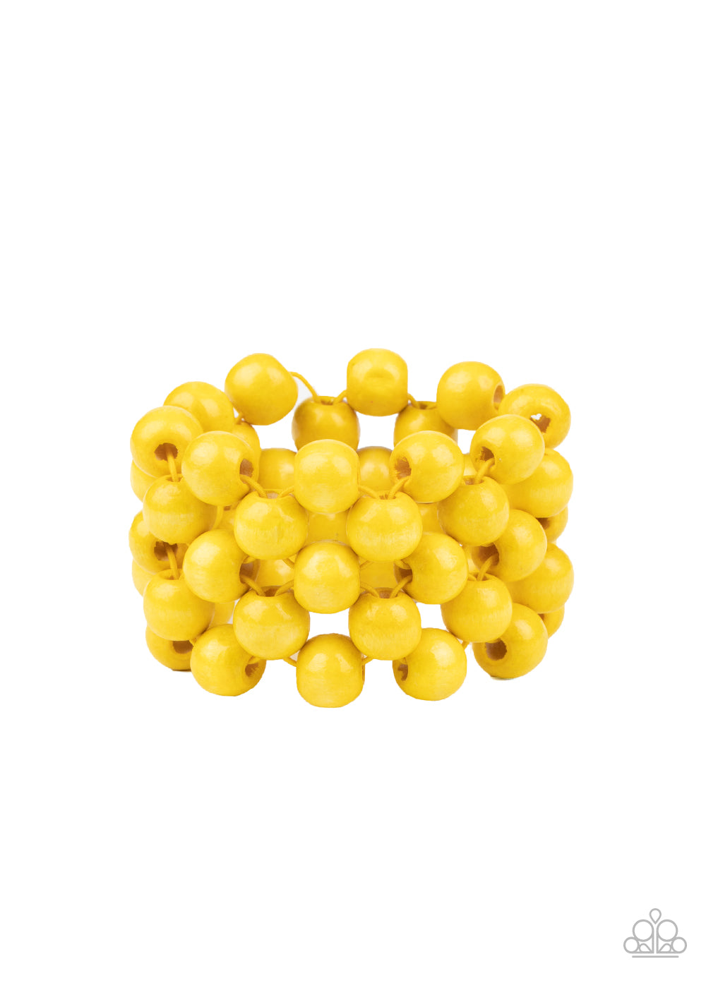 Tiki Tropicana - Yellow-Jewelry-Just Because Jewels, Paparazzi Accessories-Just Because Jewels