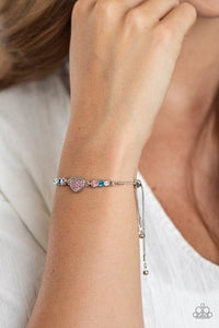 Big-Hearted Beam - Multi-Jewelry-Just Because Jewels, Paparazzi Accessories-Just Because Jewels