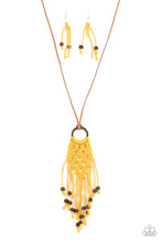 Load image into Gallery viewer, Its Beyond MACRAME! - Yellow-Jewelry-Just Because Jewels, Paparazzi Accessories-Just Because Jewels