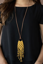 Load image into Gallery viewer, Its Beyond MACRAME! - Yellow-Jewelry-Just Because Jewels, Paparazzi Accessories-Just Because Jewels