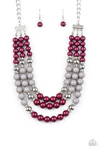 BEAD Your Own Drum - Purple-Jewelry-Just Because Jewels, Paparazzi Accessories-Just Because Jewels