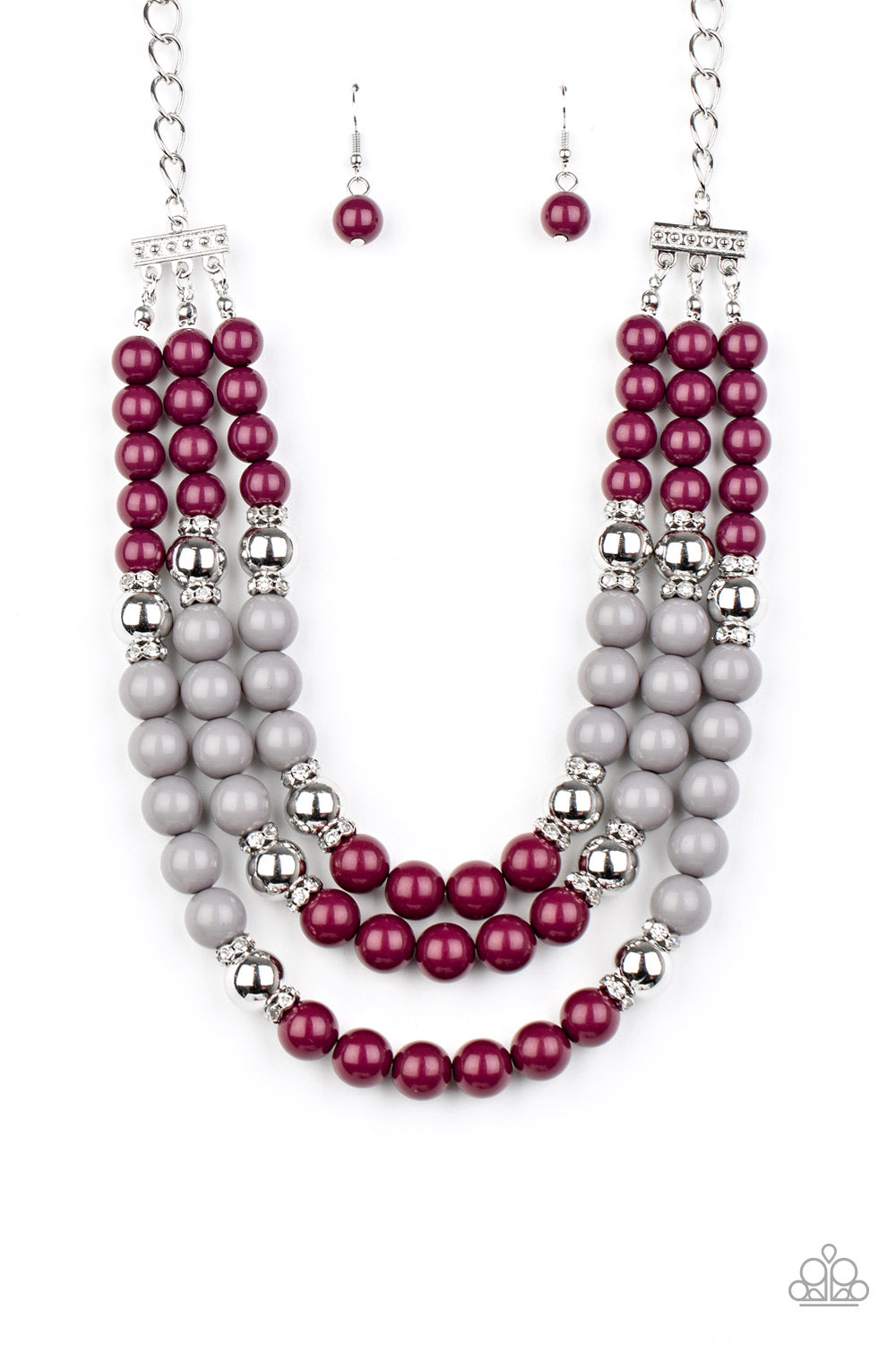 BEAD Your Own Drum - Purple-Jewelry-Just Because Jewels, Paparazzi Accessories-Just Because Jewels