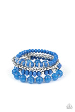 Load image into Gallery viewer, Layered Luster - Blue-Jewelry-Just Because Jewels, Paparazzi Accessories-Just Because Jewels