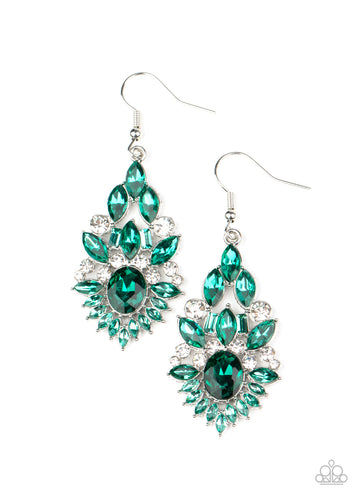 Ice Castle Couture - Green-Jewelry-Just Because Jewels, Paparazzi Accessories-Just Because Jewels