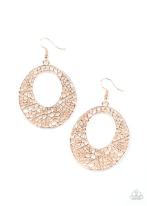 Serenely Shattered - Rose Gold-Jewelry-Just Because Jewels, Paparazzi Accessories-Just Because Jewels