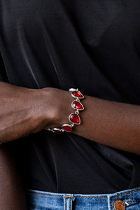 Free Rein - Red-Jewelry-Just Because Jewels, Paparazzi Accessories-Just Because Jewels