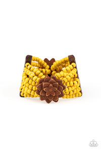 Tropical Sanctuary - Yellow-Jewelry-Just Because Jewels, Paparazzi Accessories-Just Because Jewels