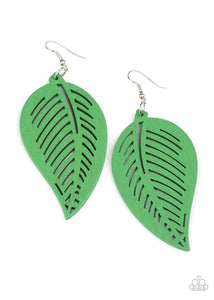 Tropical Foliage - Green-Jewelry-Just Because Jewels, Paparazzi Accessories-Just Because Jewels