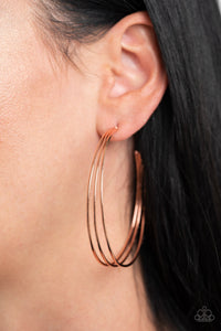 Rimmed Radiance - Copper-Jewelry-Just Because Jewels, Paparazzi Accessories-Just Because Jewels