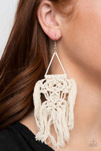 Load image into Gallery viewer, Modern Day Macrame - White-Jewelry-Just Because Jewels, Paparazzi Accessories-Just Because Jewels