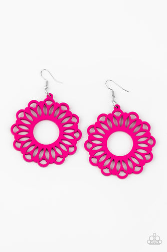 Dominican Daisy - Pink-Jewelry-Just Because Jewels, Paparazzi Accessories-Just Because Jewels