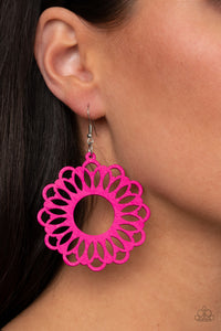 Dominican Daisy - Pink-Jewelry-Just Because Jewels, Paparazzi Accessories-Just Because Jewels