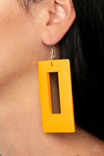 Load image into Gallery viewer, Totally Framed - Yellow-Jewelry-Just Because Jewels, Paparazzi Accessories-Just Because Jewels