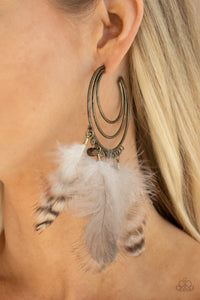 Freely Free Bird - Brass-Jewelry-Just Because Jewels, Paparazzi Accessories-Just Because Jewels