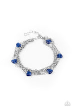 Load image into Gallery viewer, To Love and Adore - Blue-Jewelry-Just Because Jewels, Paparazzi Accessories-Just Because Jewels