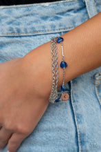 Load image into Gallery viewer, To Love and Adore - Blue-Jewelry-Just Because Jewels, Paparazzi Accessories-Just Because Jewels