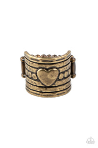 Dont Lose Heart - Brass-Jewelry-Just Because Jewels, Paparazzi Accessories-Just Because Jewels