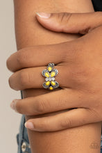 Load image into Gallery viewer, Boho Butterfly - Yellow-Jewelry-Just Because Jewels, Paparazzi Accessories-Just Because Jewels