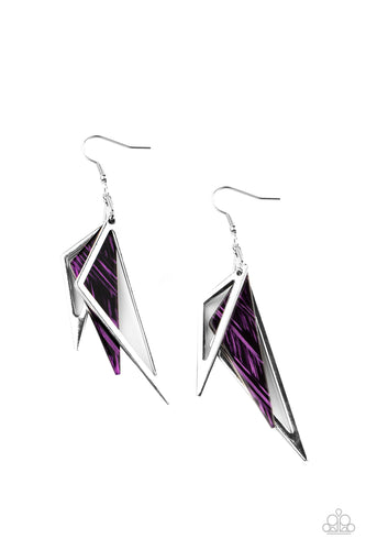 Evolutionary Edge - Purple-Jewelry-Just Because Jewels, Paparazzi Accessories-Just Because Jewels