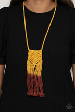 Load image into Gallery viewer, Look At MACRAME Now - Yellow-Jewelry-Just Because Jewels, Paparazzi Accessories-Just Because Jewels