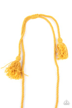 Load image into Gallery viewer, Look At MACRAME Now - Yellow-Jewelry-Just Because Jewels, Paparazzi Accessories-Just Because Jewels