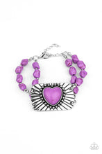 Load image into Gallery viewer, Sandstone Sweetheart - Purple-Jewelry-Just Because Jewels, Paparazzi Accessories-Just Because Jewels