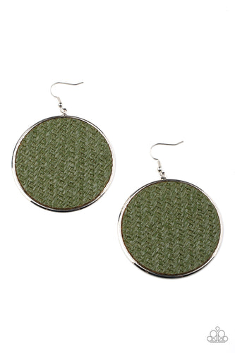 Wonderfully Woven - Green-Jewelry-Just Because Jewels, Paparazzi Accessories-Just Because Jewels