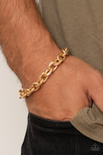 Load image into Gallery viewer, Titanium Titan - Gold-Jewelry-Just Because Jewels, Paparazzi Accessories-Just Because Jewels