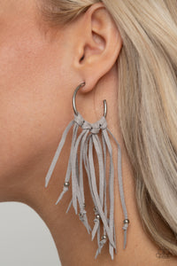 No Place Like HOMESPUN - Silver-Jewelry-Just Because Jewels, Paparazzi Accessories-Just Because Jewels