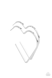 I HEART a Rumor - Silver-Jewelry-Just Because Jewels, Paparazzi Accessories-Just Because Jewels