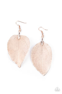 Leafy Legacy - Rose Gold-Jewelry-Just Because Jewels, Paparazzi Accessories-Just Because Jewels