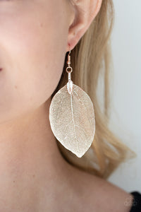 Leafy Legacy - Rose Gold-Jewelry-Just Because Jewels, Paparazzi Accessories-Just Because Jewels