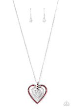 Load image into Gallery viewer, Bless Your Heart - Red-Jewelry-Just Because Jewels, Paparazzi Accessories-Just Because Jewels