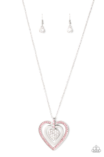 Bless Your Heart - Pink-Jewelry-Just Because Jewels, Paparazzi Accessories-Just Because Jewels