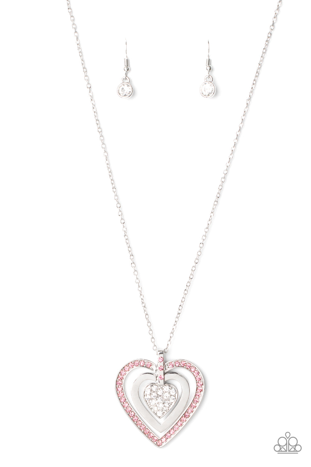 Bless Your Heart - Pink-Jewelry-Just Because Jewels, Paparazzi Accessories-Just Because Jewels