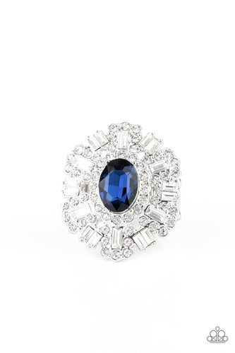 Iceberg Ahead - Blue-Jewelry-Just Because Jewels, Paparazzi Accessories-Just Because Jewels