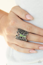 Load image into Gallery viewer, Butterfly Bling - Green-Jewelry-Just Because Jewels, Paparazzi Accessories-Just Because Jewels