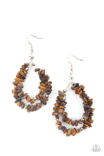 Canyon Rock Art - Brown-Jewelry-Just Because Jewels, Paparazzi Accessories-Just Because Jewels