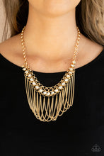 Load image into Gallery viewer, Flaunt Your Fringe - Gold-Jewelry-Just Because Jewels, Paparazzi Accessories-Just Because Jewels