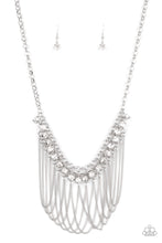 Load image into Gallery viewer, Flaunt Your Fringe - White-Jewelry-Just Because Jewels, Paparazzi Accessories-Just Because Jewels