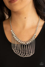 Load image into Gallery viewer, Flaunt Your Fringe - White-Jewelry-Just Because Jewels, Paparazzi Accessories-Just Because Jewels